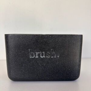 Black Brush Holder, bathroom decor,